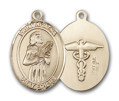 Gold-Filled St. Agatha Pendant