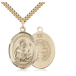 14kt Gold Filled Saint Benedict Medal Catholic Jewelry