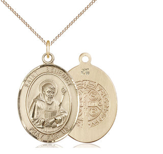 14kt Gold Saint Benedict Medal