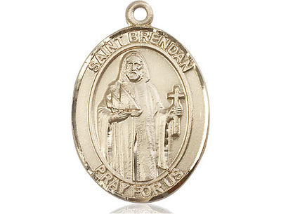 14kt Gold Filled St. Brendan the Navigator Medal | Large | Engravable