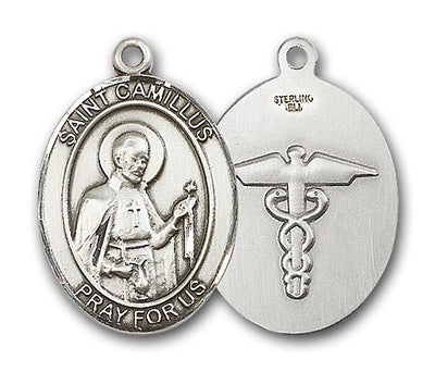 Sterling Silver St. Camillus of Lellis Pendant