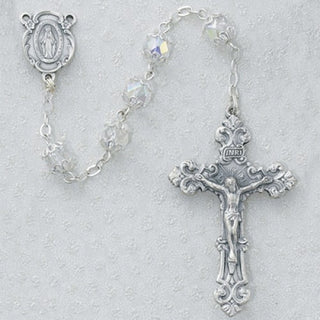 7MM Crystal AB Capped Rosary