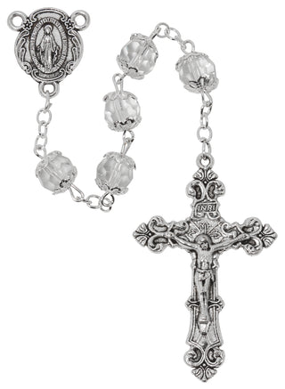 Aurora Glass Capped Rosary