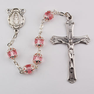 7MM All Capped Rose Rosary