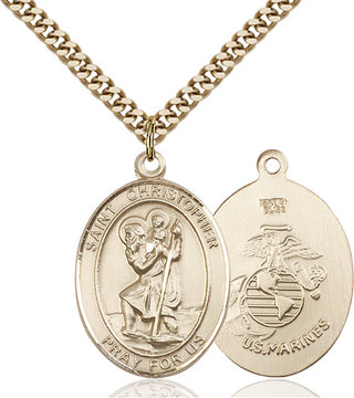 Gold-Filled St. Christopher Pendant