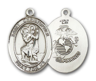 Sterling Silver Saint Christopher Pendant