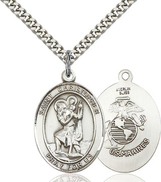 Sterling Silver St. Christopher Pendant