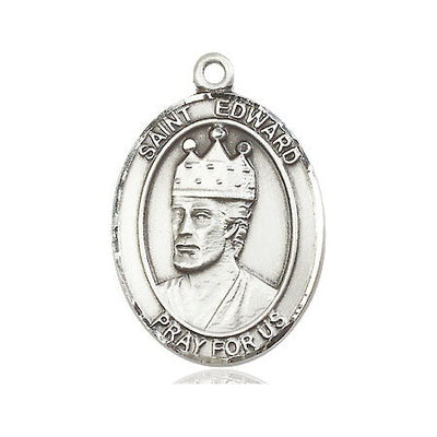 Sterling Silver St. Edward the Confessor Medal | Large | Engravable