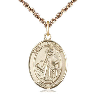 14kt Gold Filled Saint Dymphna Medal Catholic Jewelry Engraved Catholic Saint Jewelry
