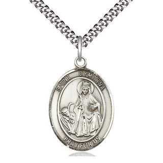 Sterling Silver Saint Dymphna Medal Catholic Jewelry Engraved Catholic Saint Jewelry
