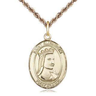 14kt Gold Filled St. Elizabeth of Hungary Medal | Large | Engravable