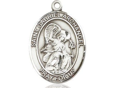 Sterling Silver St. Gabriel the Archangel Medal | Large | Engravable