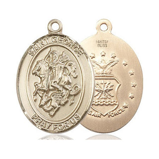 14kt Gold Filled Saint George Air Force Medal