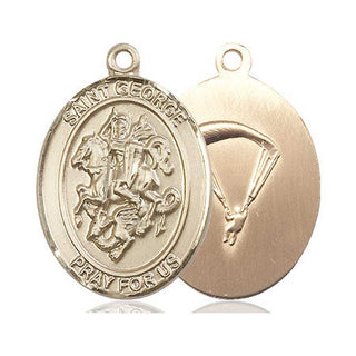 14kt Gold Filled Saint George Paratrooper Medal