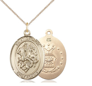 14kt Gold Saint George Air Force Medal