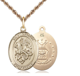 14kt Gold Saint George Air Force Medal