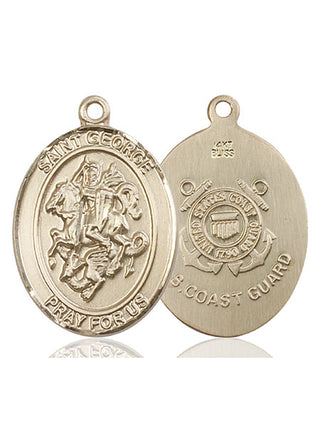 14kt Gold Saint George Coast Guard Medal
