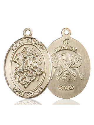 14kt Gold Saint George National Guard Medal
