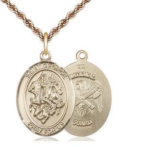 14kt Gold Saint George National Guard Medal