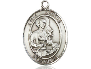 Pewter Saint Gerard Majella Medal Engraved Catholic Saint Jewelry