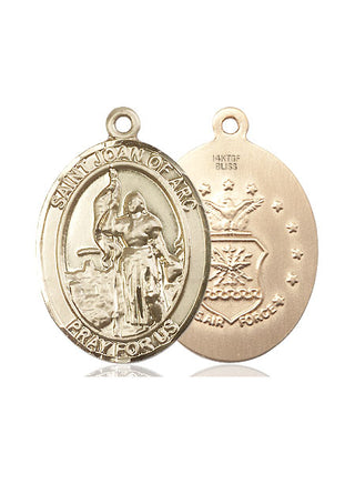 14kt Gold Filled Saint Joan of Arc Air Force Medal
