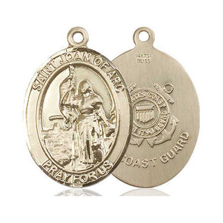 14kt Gold Filled Saint Joan of Arc  Coast Guard Medal