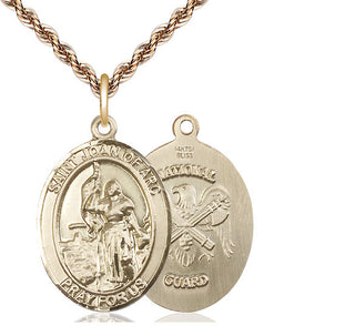 14kt Gold Saint Joan of Arc National Guard Medal