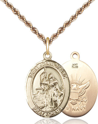 14kt Gold Saint Joan of Arc Navy Medal