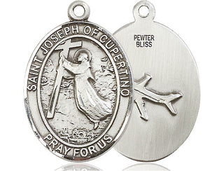 Pewter Saint Joseph of Cupertino Medal