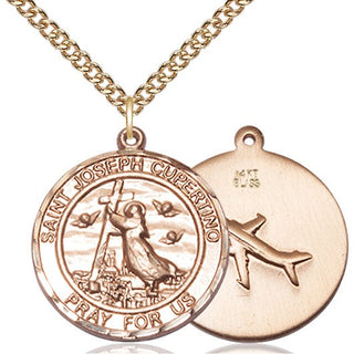 14kt Gold Saint Joseph of Cupertino Medal