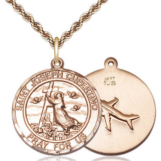 14kt Gold Saint Joseph of Cupertino Medal