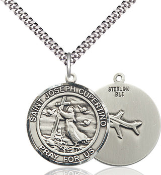 Sterling Silver Saint Joseph of Cupertino Medal Catholic Jewelry