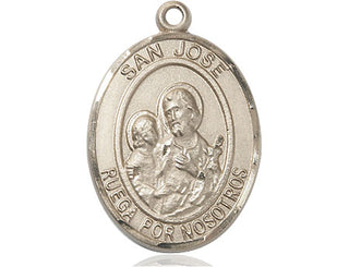 14kt Gold Filled San Jose Medal Engraved Catholic Saint Jewelry