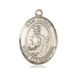 14kt Gold Filled San Judas Medal Engraved Catholic Saint Jewelry