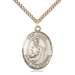 14kt Gold Filled San Judas Medal Catholic Jewelry Engraved Catholic Saint Jewelry