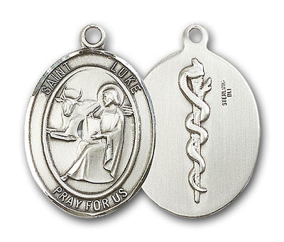Sterling Silver St. Luke the Apostle Pendant