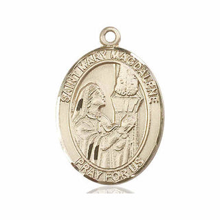 14kt Gold Filled Saint Mary Magdalene Medal Engraved Catholic Saint Jewelry
