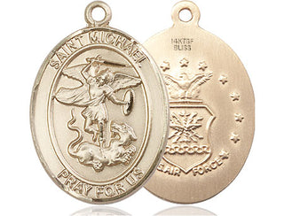 14kt Gold Filled Saint Michael Air Force Medal