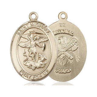 14kt Gold Filled Saint Michael National Guard Medal