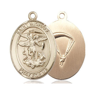 14kt Gold Filled Saint Michael Paratrooper Medal