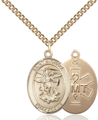 14kt Gold Saint Michael EMT Medal