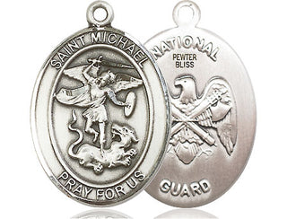 Pewter Saint Michael National Guard Medal