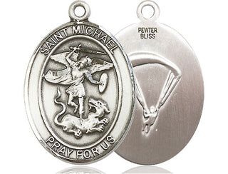 Pewter Saint Michael Paratrooper Medal