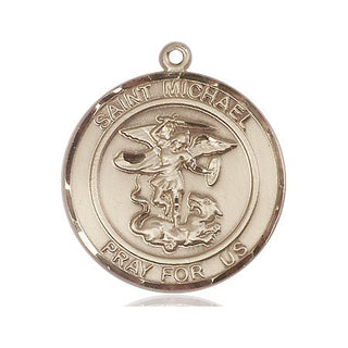 14kt Gold Filled Saint Michael the Archangel Medal | Engravable