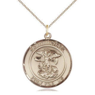 14kt Gold Filled St. Michael the Archangel Medal | Large | Engravable