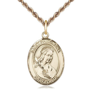 14kt Gold Filled Saint Philomena Medal Catholic Jewelry Engraved Catholic Saint Jewelry