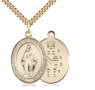 14kt Gold Filled Miraculous Medal Catholic Jewelry