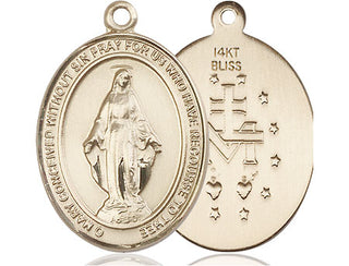 14kt Gold Miraculous Medal