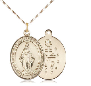 14kt Gold Miraculous Medal
