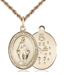14kt Gold Miraculous Medal